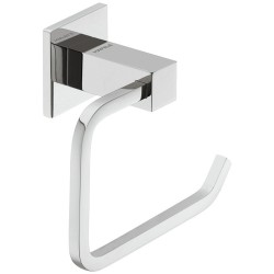 Åben toiletrulleholder i forkrom poleret messing