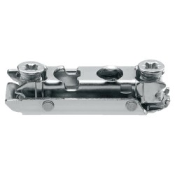 Blum montageplade - Euroskruer - Forniklet