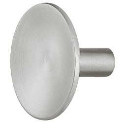 Knotthåndtak, rustfritt stål, flatt rundt hode, Ø33 mm