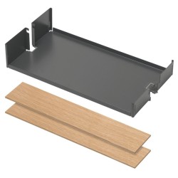 Ophængshylde til Kesseböhmer - Antracit og egetræ