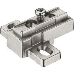 Krydsmontageplade -  Häfele Duomatic Plus til flade låger - kort arm