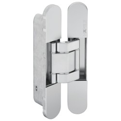 Skjult dørhængsel med 3D justering - 200 x 32 mm