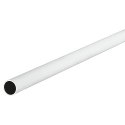 Bøjlestang rund - diameter 20 mm - hvid