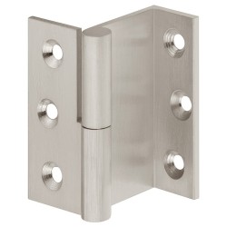 Kanthængsel - forniklet - forkrøpning L1 - 50 mm